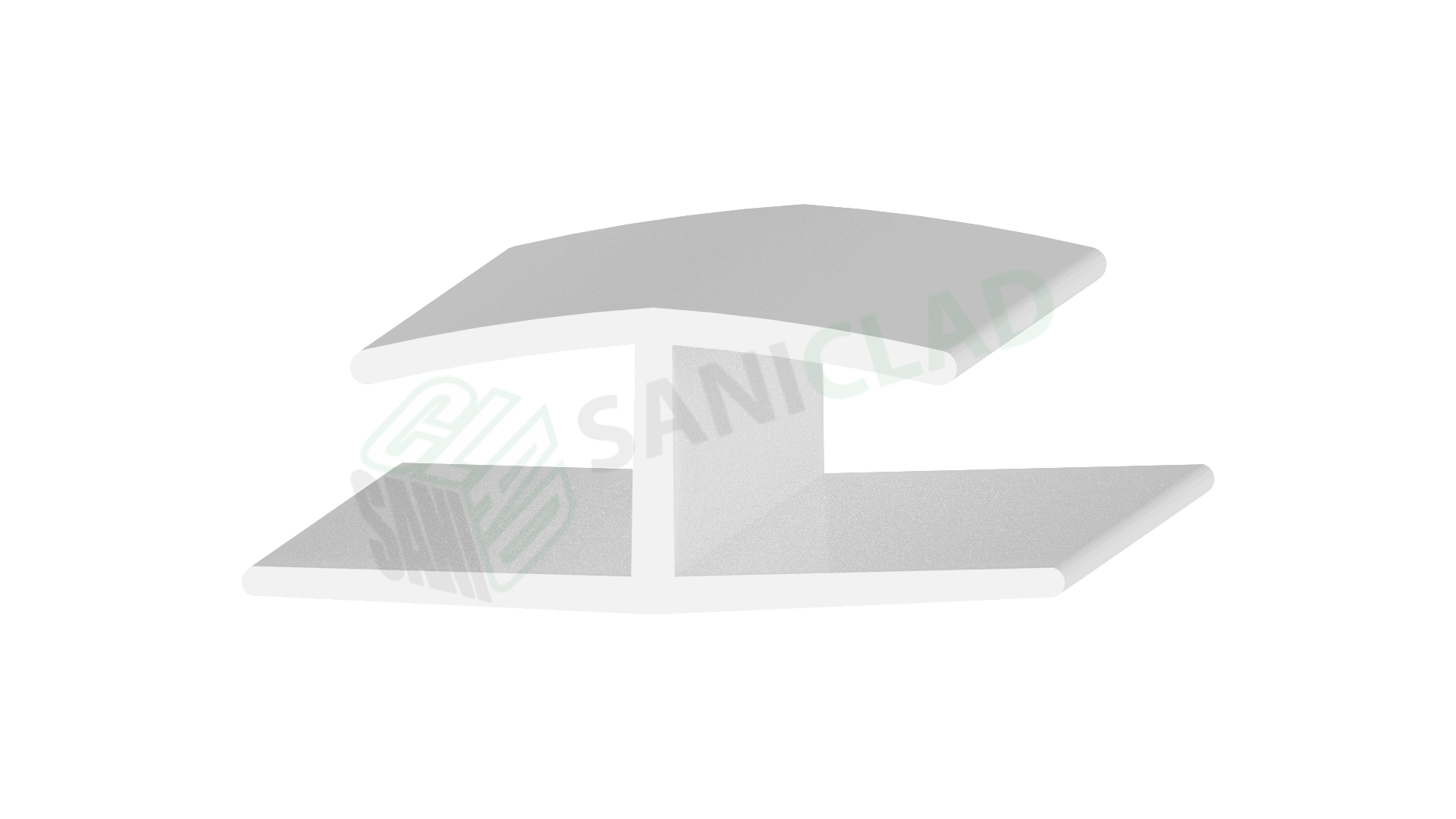 10mm Ceiling / SaniBoard "H" Joining Strip White 3.05mt Saniclad